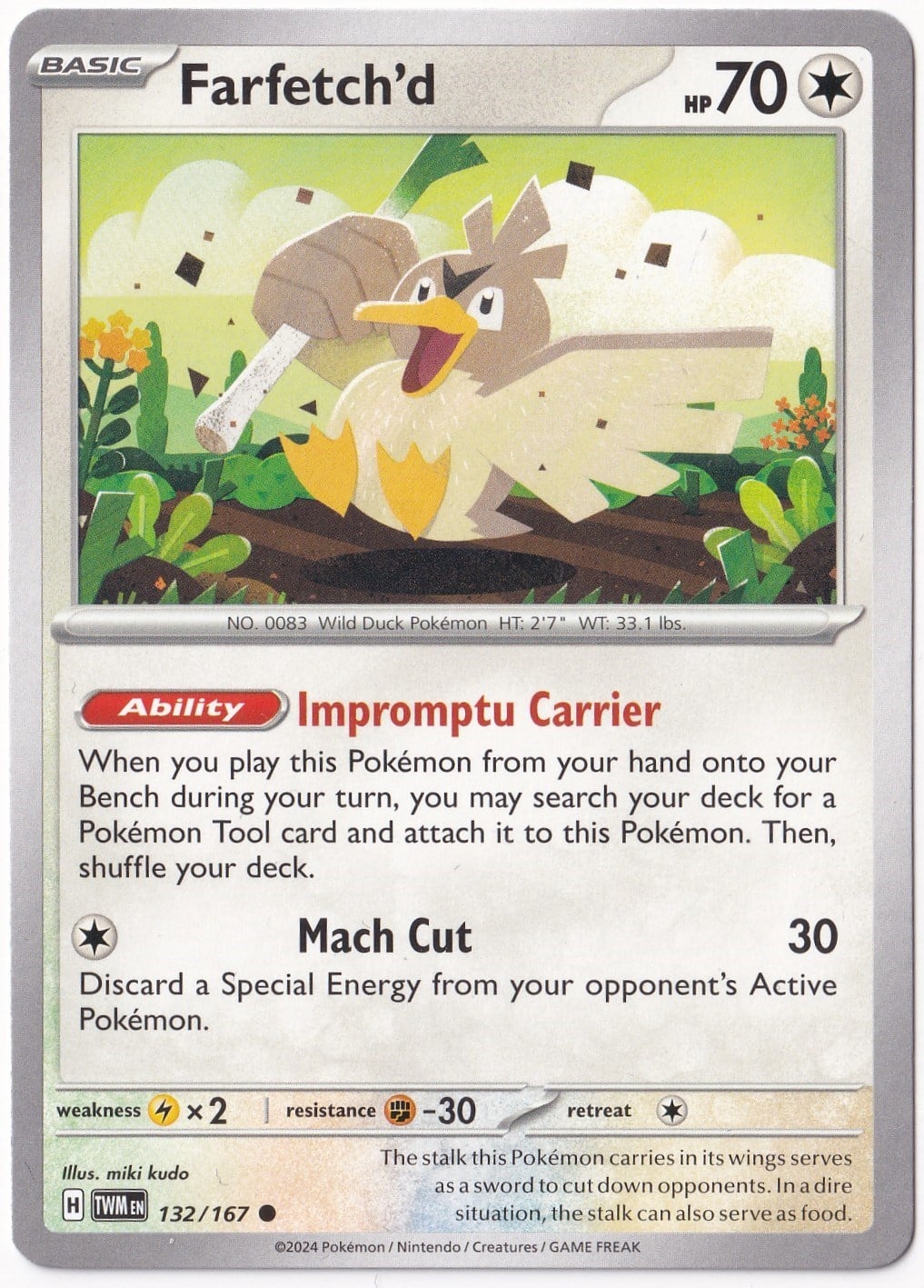 Twilight MasqueradeFarfetch'd 132/167 - Twilight Masquerade - Pokemon Kartı (Mint)