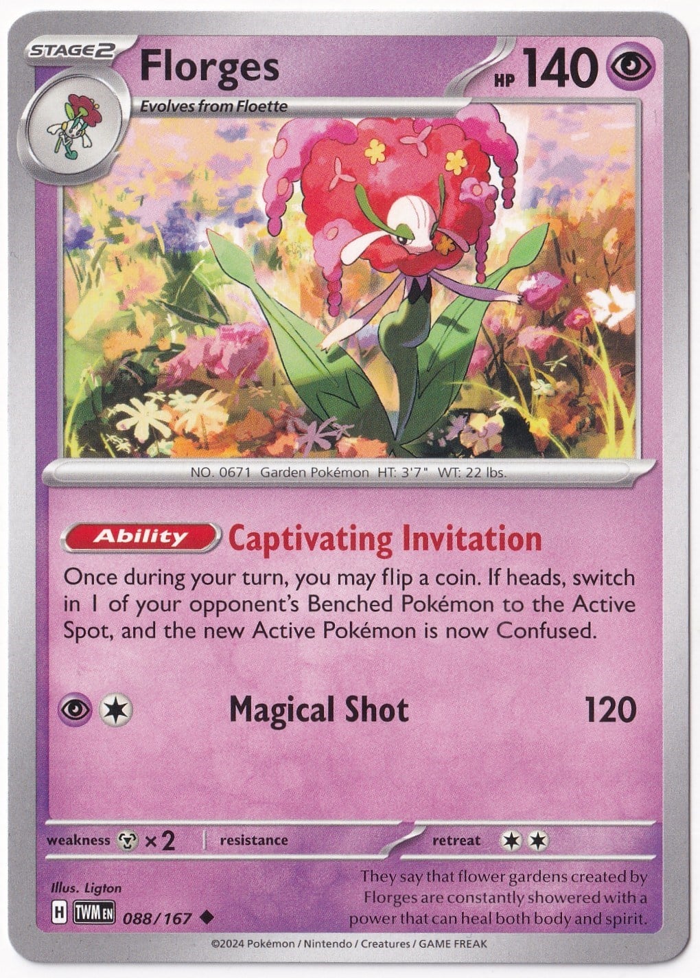 Twilight MasqueradeFlorges 088/167 - Twilight Masquerade - Pokemon Kartı (Mint)