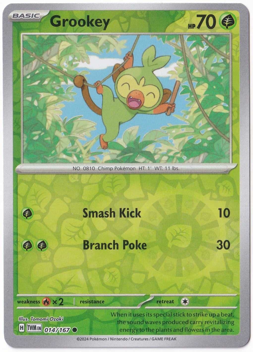 Twilight MasqueradeGrookey [Reverse Holo] 014/167 - Twilight Masquerade - Pokemon Kartı (Mint)