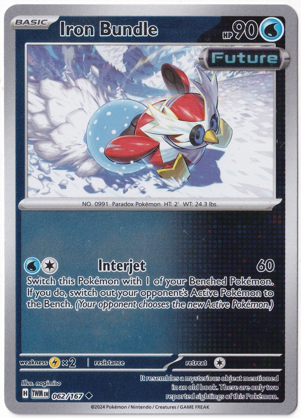 Twilight MasqueradeIron Bundle [Reverse Holo] 062/167 - Twilight Masquerade - Pokemon Kartı (Mint)