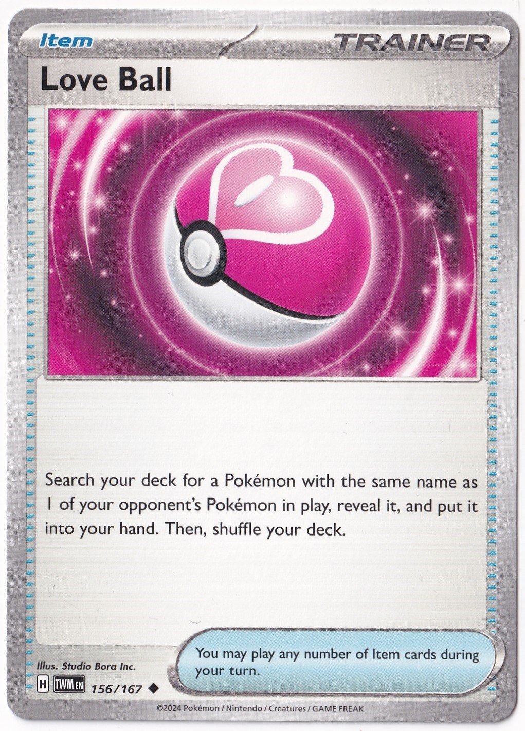 Twilight MasqueradeLove Ball 156/167 - Twilight Masquerade - Pokemon Kartı (Mint)