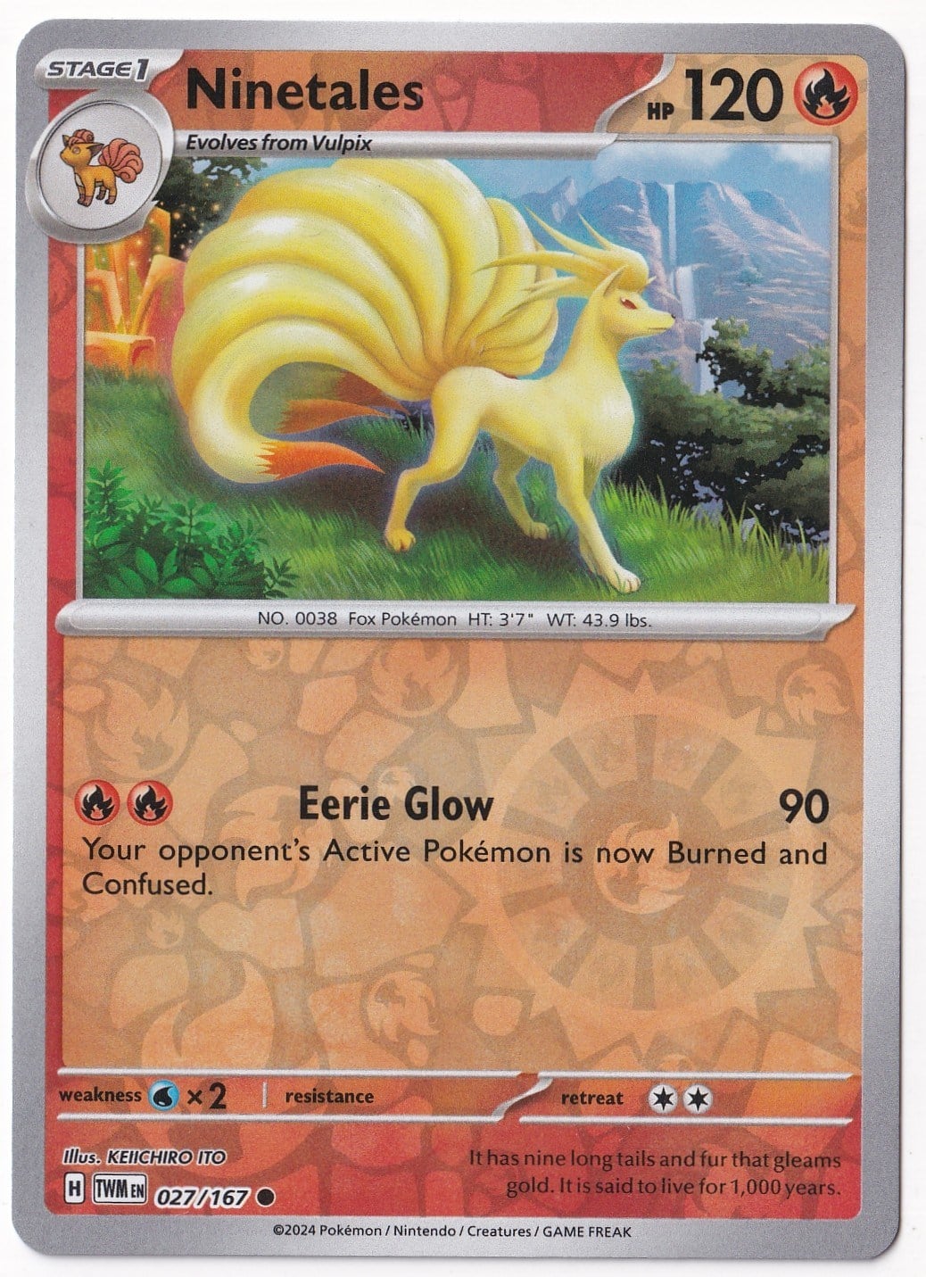 Twilight MasqueradeNinetales [Reverse Holo] 027/167 - Twilight Masquerade - Pokemon Kartı (Mint)