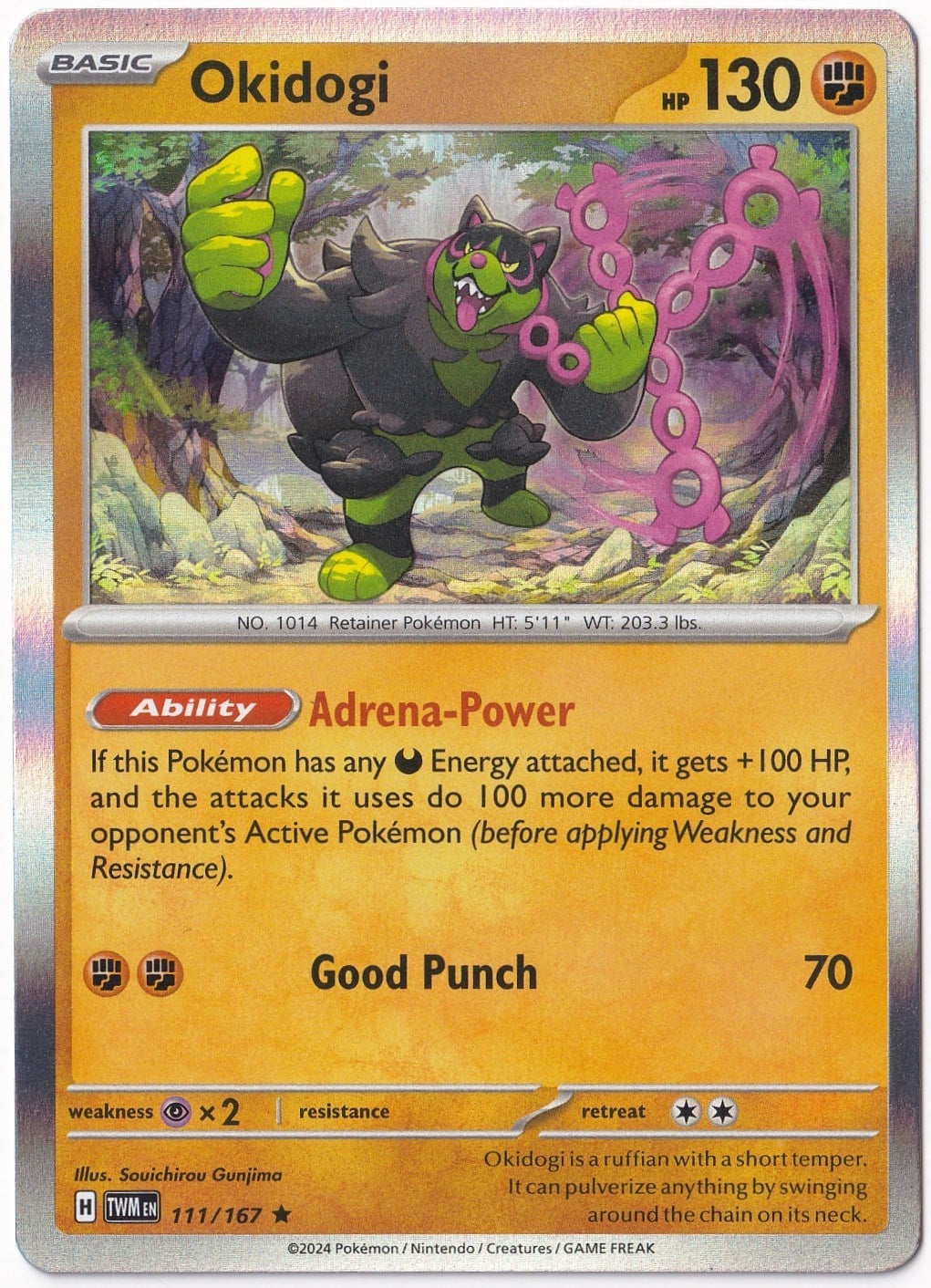 Twilight MasqueradeOkidogi [Holo] 111/167 - Twilight Masquerade - Pokemon Kartı (Mint)