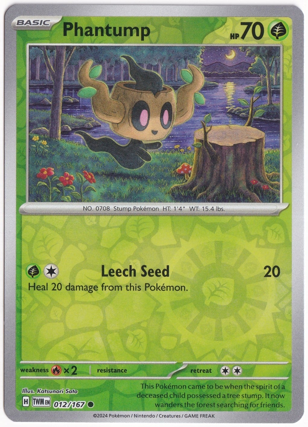 Twilight MasqueradePhantump [Reverse Holo] 012/167 - Twilight Masquerade - Pokemon Kartı (Mint)
