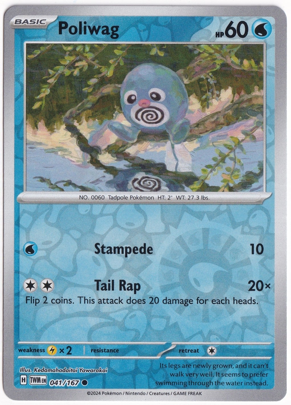 Twilight MasqueradePoliwag [Reverse Holo] 041/167 - Twilight Masquerade - Pokemon Kartı (Mint)