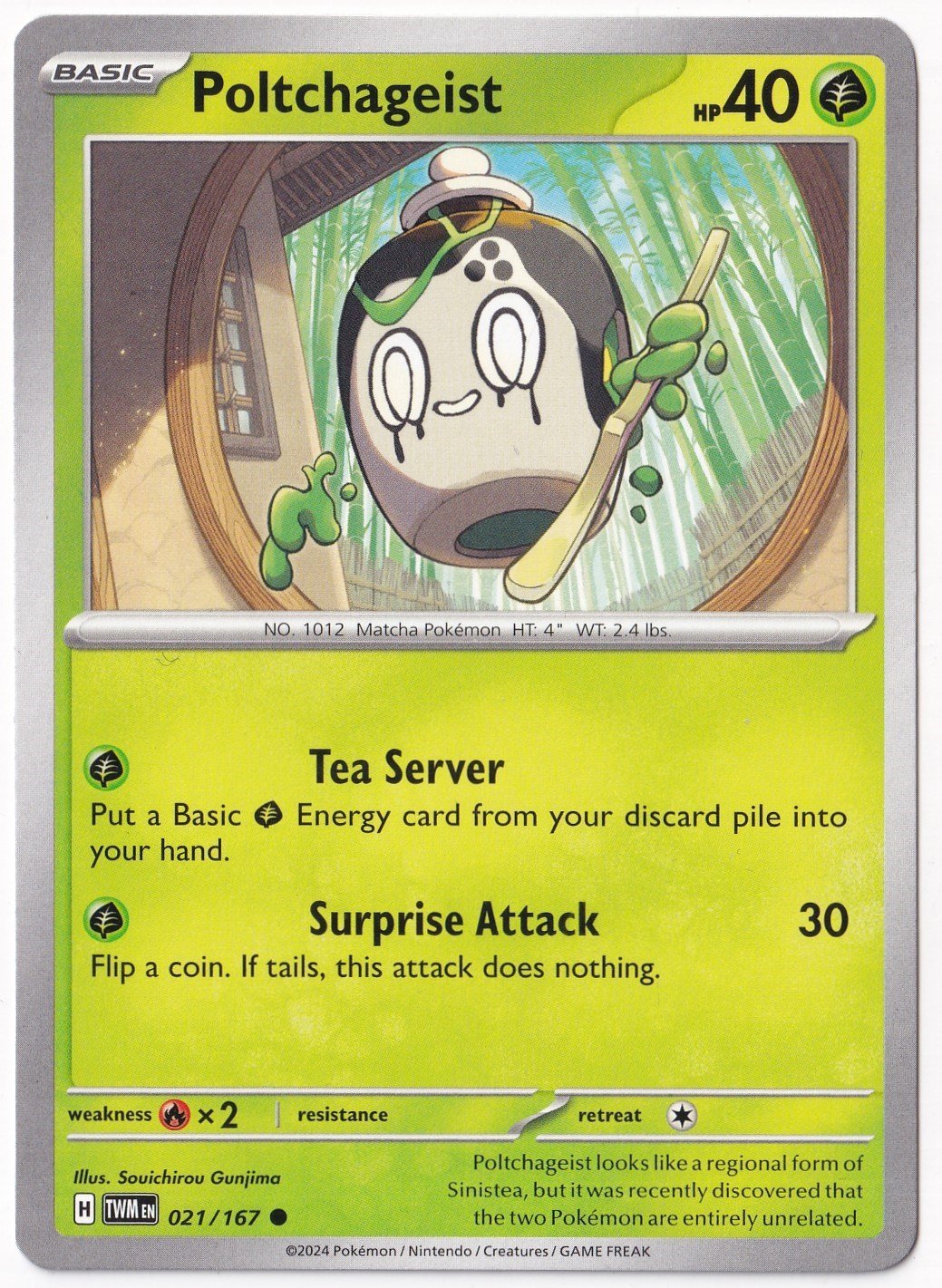 Twilight MasqueradePoltchageist 021/167 - Twilight Masquerade - Pokemon Kartı (Mint)