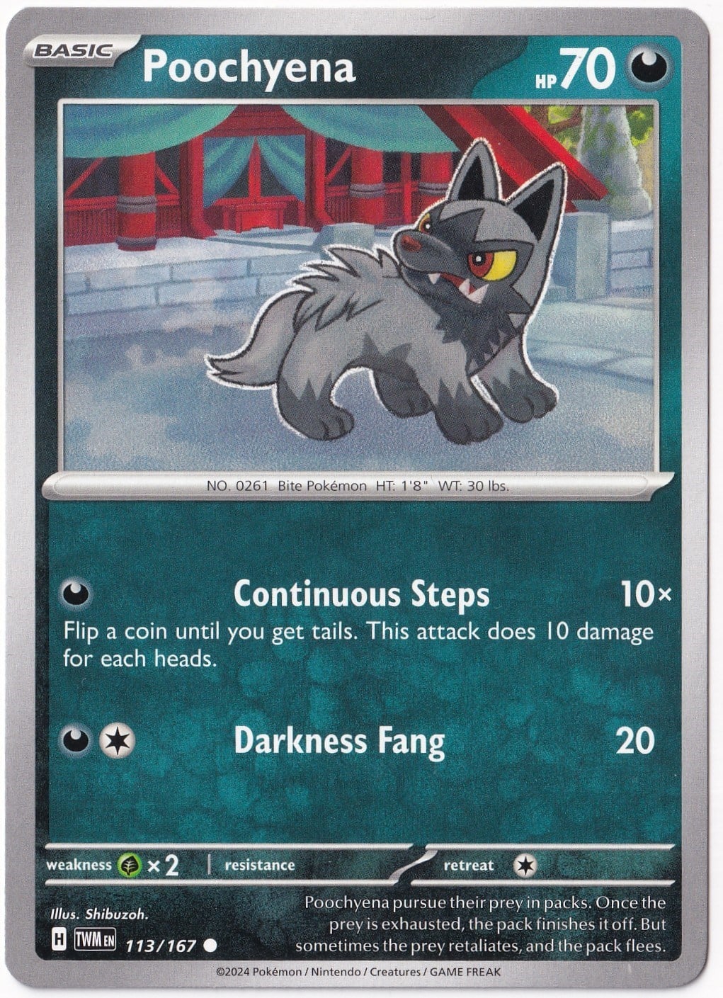Twilight MasqueradePoochyena 113/167 - Twilight Masquerade - Pokemon Kartı (Mint)