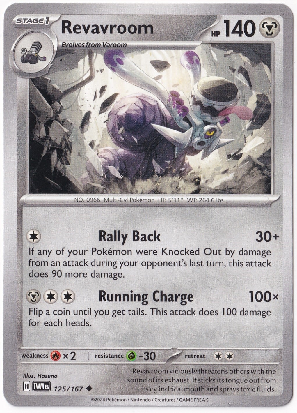 Twilight MasqueradeRevavroom 125/167 - Twilight Masquerade - Pokemon Kartı (Mint)