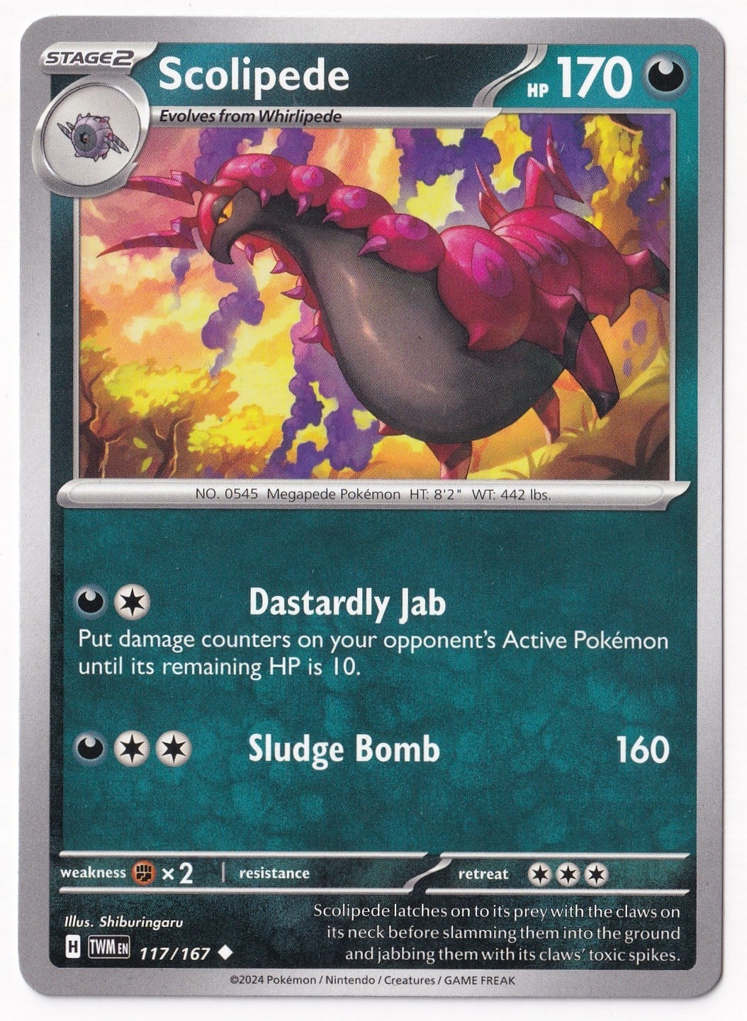 Twilight MasqueradeScolipede 117/167 - Twilight Masquerade - Pokemon Kartı (Mint)