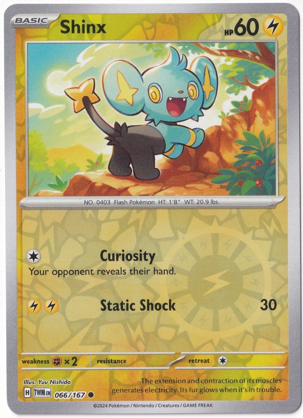 Twilight MasqueradeShinx [Reverse Holo] 066/167 - Twilight Masquerade - Pokemon Kartı (Mint)