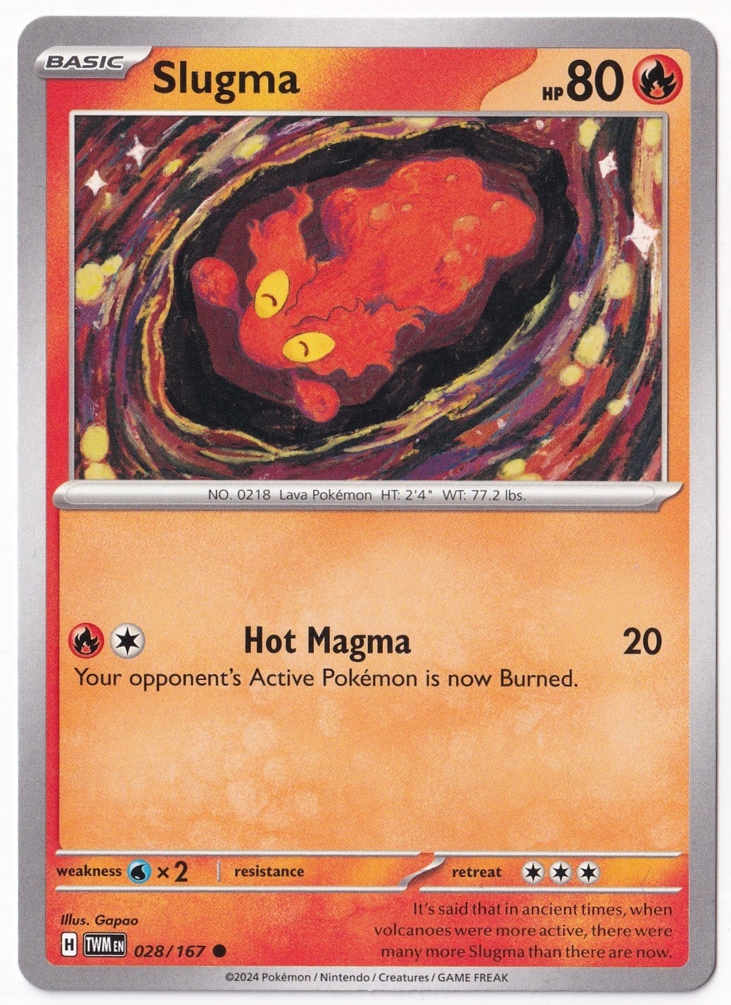 Twilight MasqueradeSlugma 028/167 - Twilight Masquerade - Pokemon Kartı (Mint)