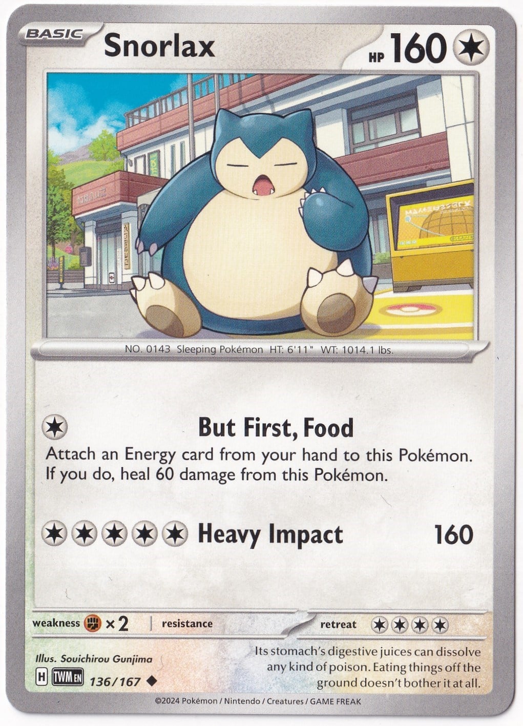 Twilight MasqueradeSnorlax 136/167 - Twilight Masquerade - Pokemon Kartı (Mint)