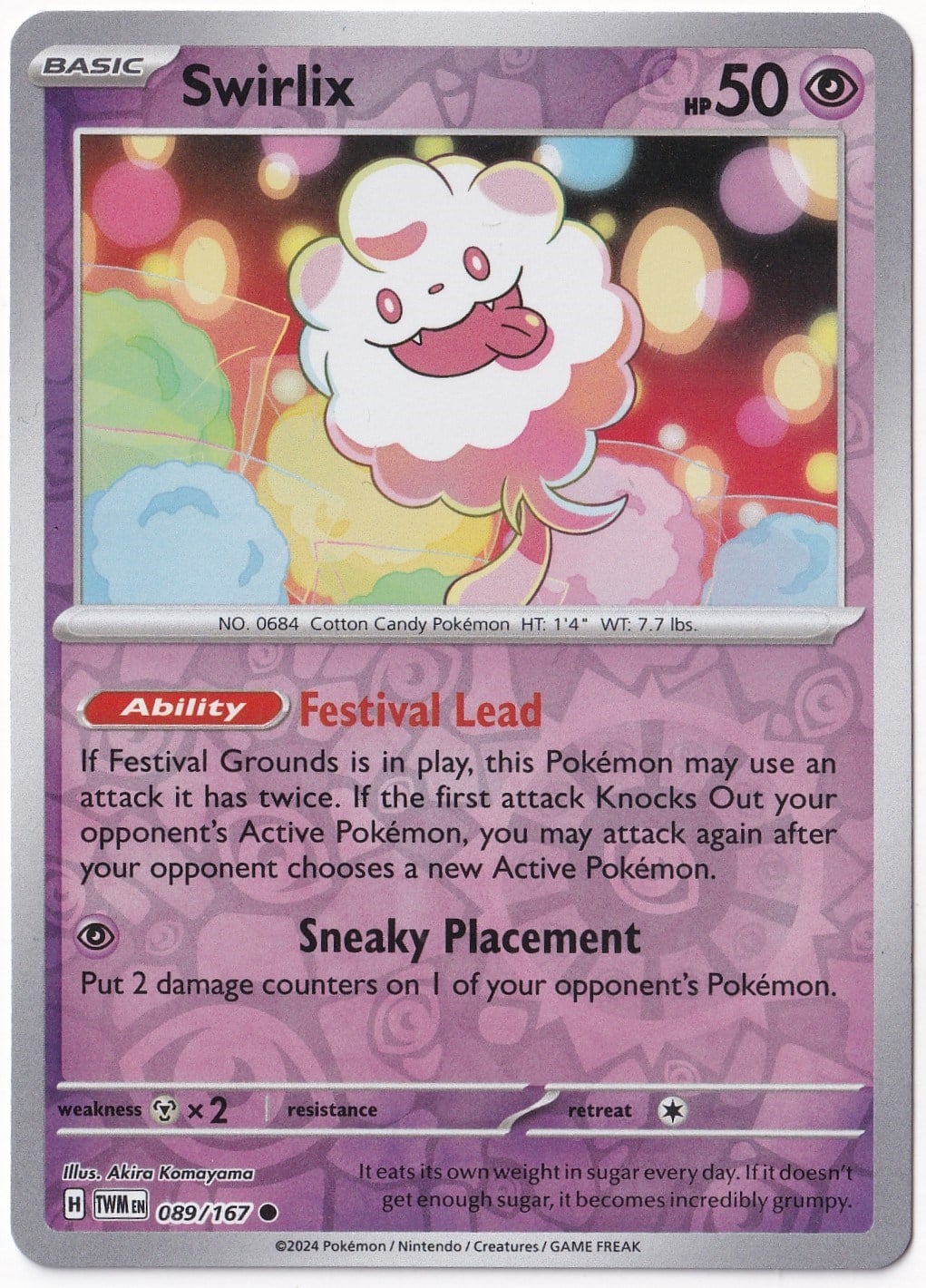 Twilight MasqueradeSwirlix [Reverse Holo] 089/167 - Twilight Masquerade - Pokemon Kartı (Mint)