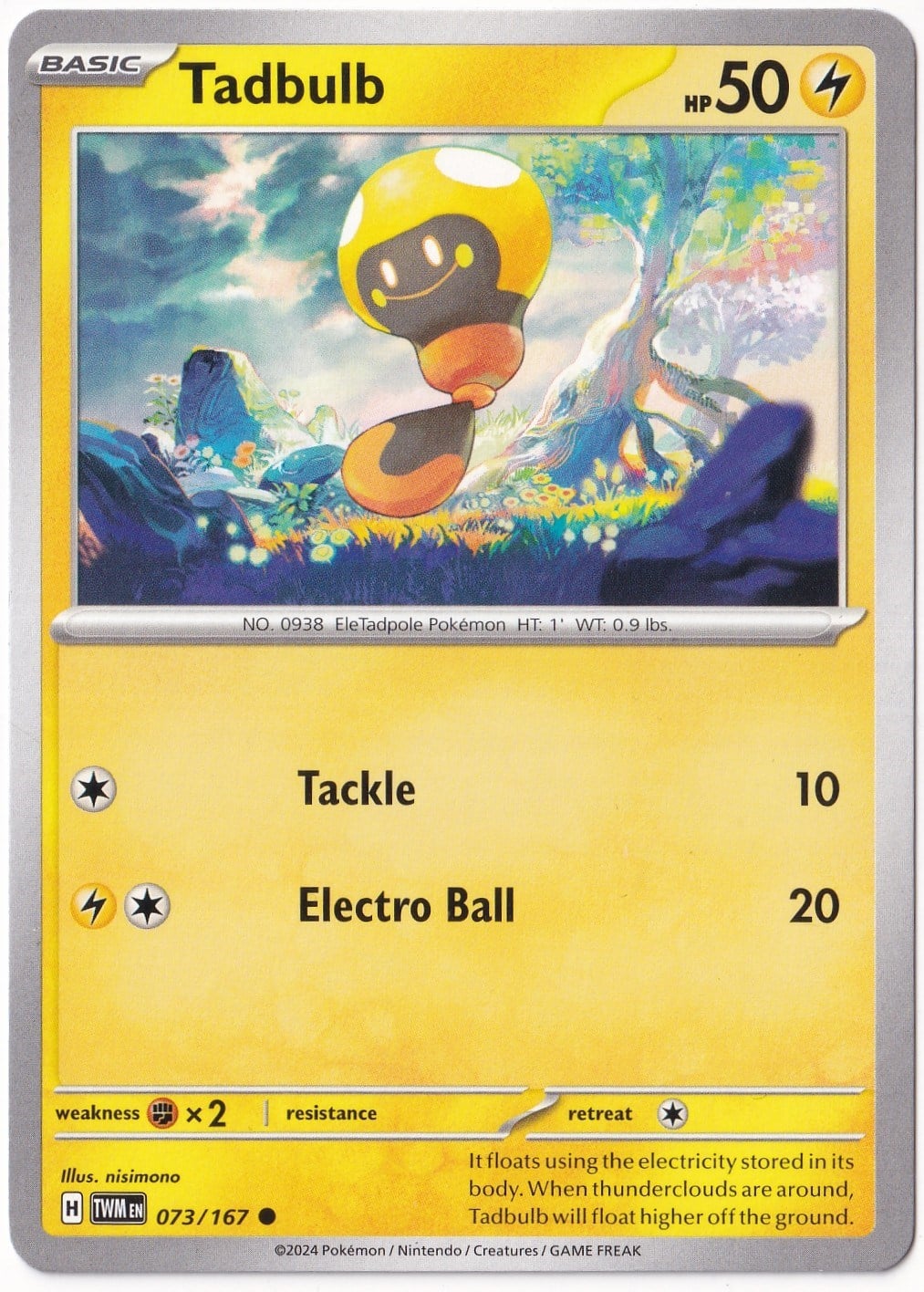 Twilight MasqueradeTadbulb 073/167 - Twilight Masquerade - Pokemon Kartı (Mint)