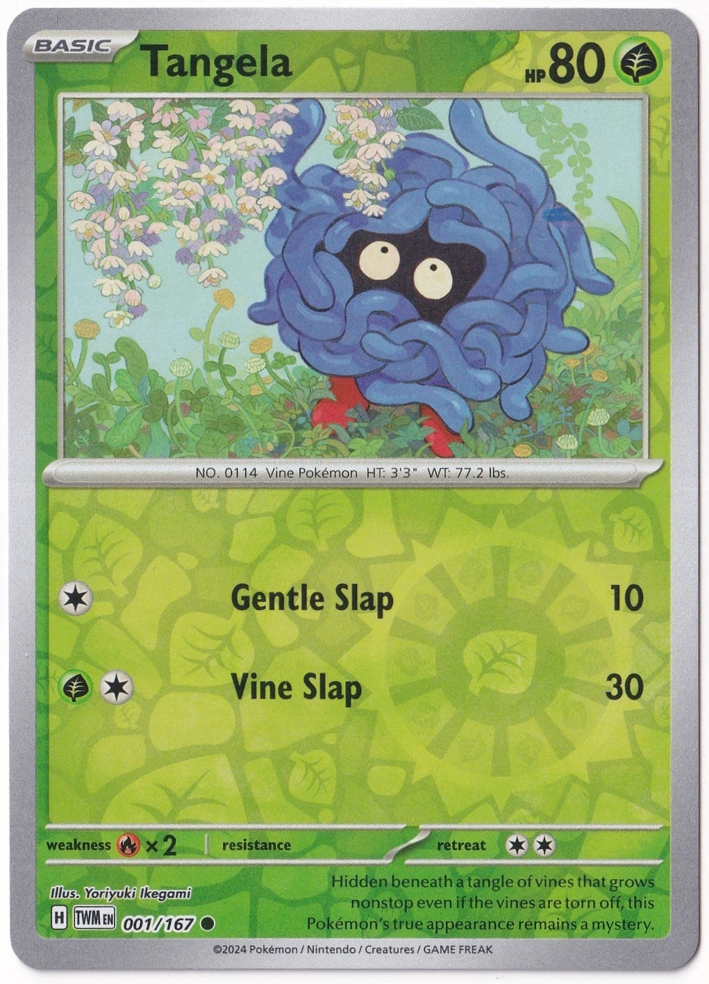 Twilight MasqueradeTangela [Reverse Holo] 001/167 - Twilight Masquerade - Pokemon Kartı (Mint)