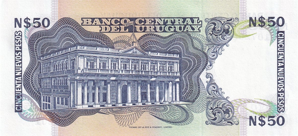 Uruguay - 50 Yeni Peso (1989) B525b/P61A