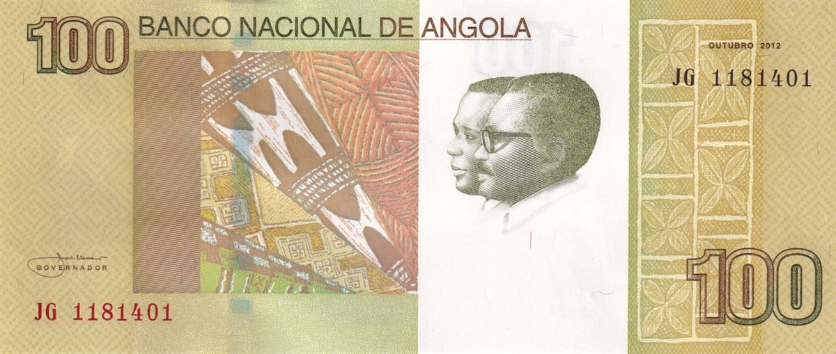 Foreign State BanknotesAngola, 10 Kwanza (2012) ÇİL Eski Yabancı Kağıt Para