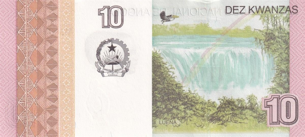 Yabancı Devletlerin Kağıt ParalarıAngola, 10 Kwanza (2012) P#151B ÇİL Eski Yabancı Kağıt Para