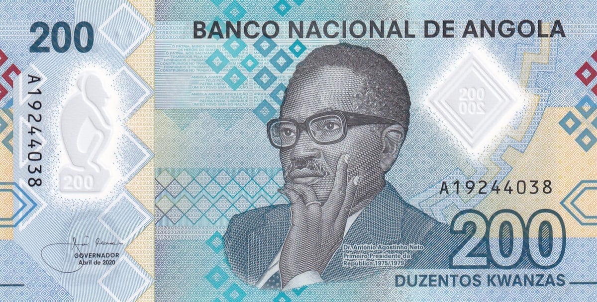 Foreign State BanknotesAngola, 200 Kwanza (2020) ÇİL Polimer Para