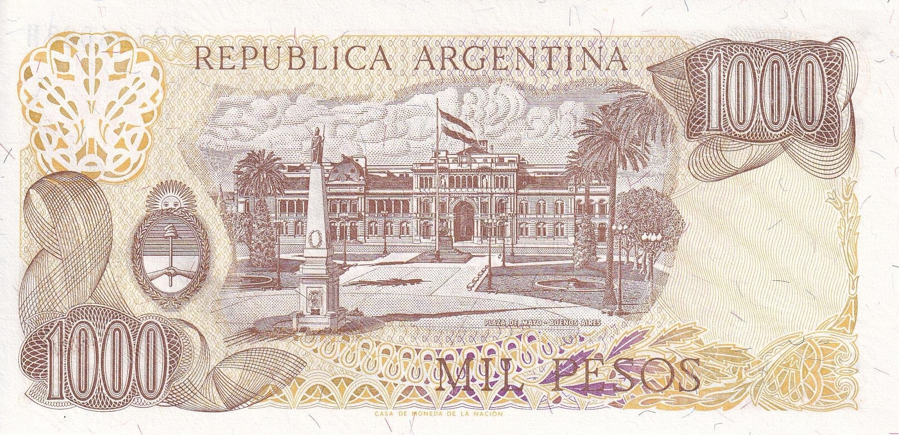 Foreign State BanknotesArjantin, 1.000 Peso (1981) ÇİL