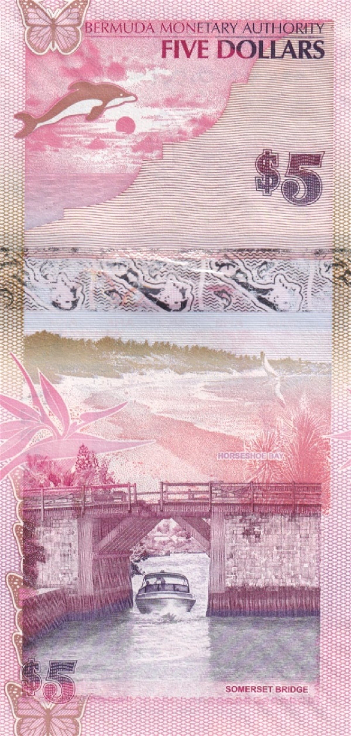 Foreign State BanknotesBermuda, 5 Dolar (2009) Eski Yabancı Kağıt Para