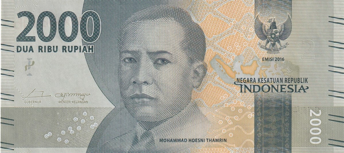 Yabancı Devletlerin Kağıt ParalarıEndonezya, 2000 Rupi (2016) P#155a ÇİL Eski Yabancı Kağıt Para