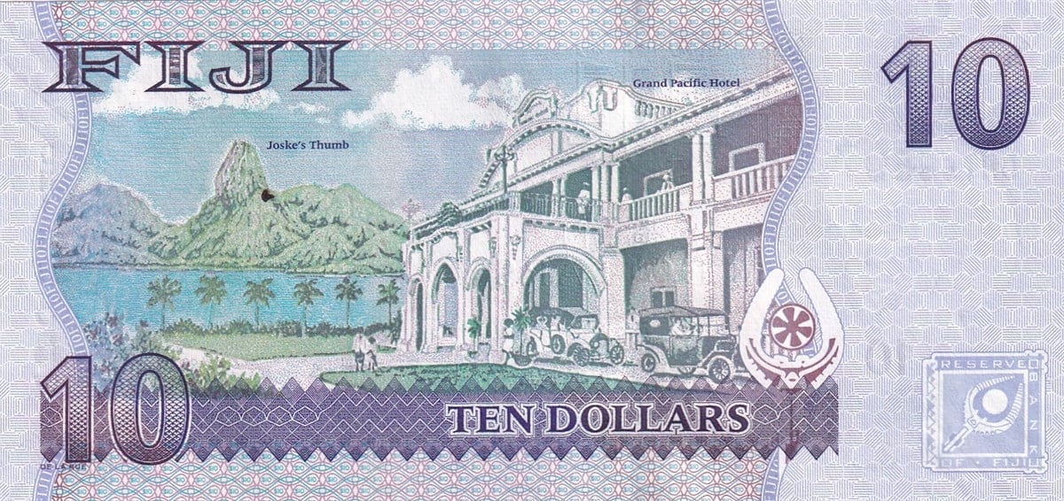Yabancı Devletlerin Kağıt ParalarıFiji, 10 Dolar (2011) Eski Yabancı Kağıt Para