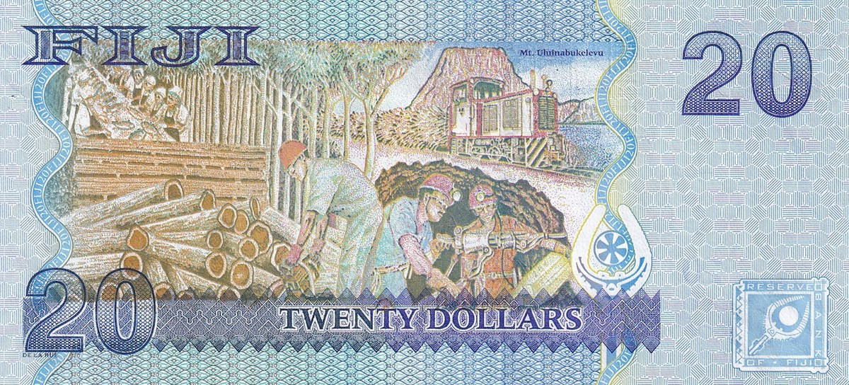 Foreign State BanknotesFiji, 20 Dolar (2007) Eski Yabancı Kağıt Para