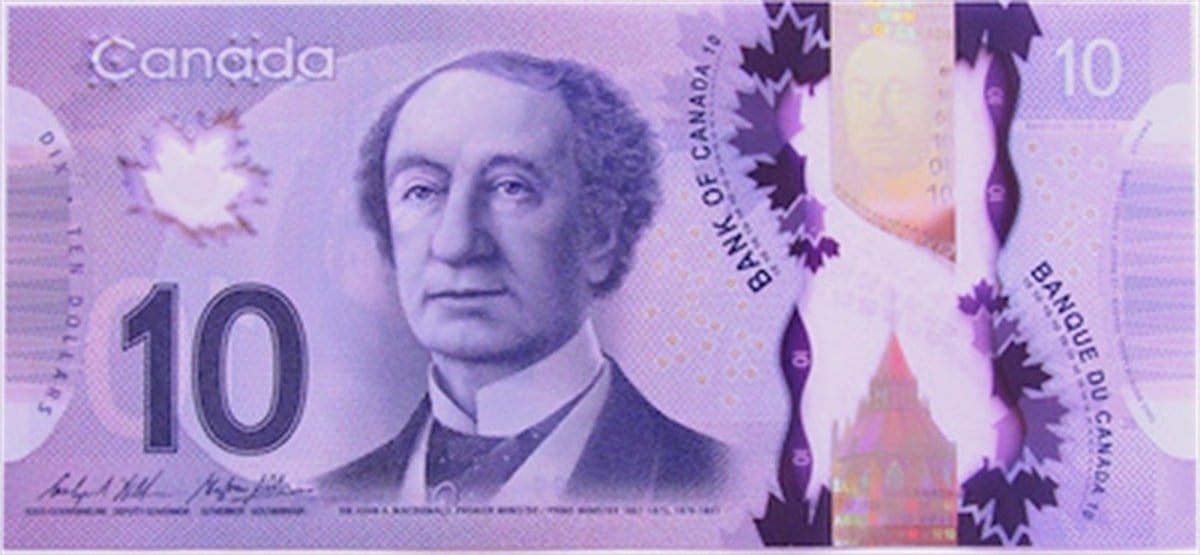 Foreign State BanknotesKanada, 10 Dolar (2015), Eski Yabancı Kağıt Para