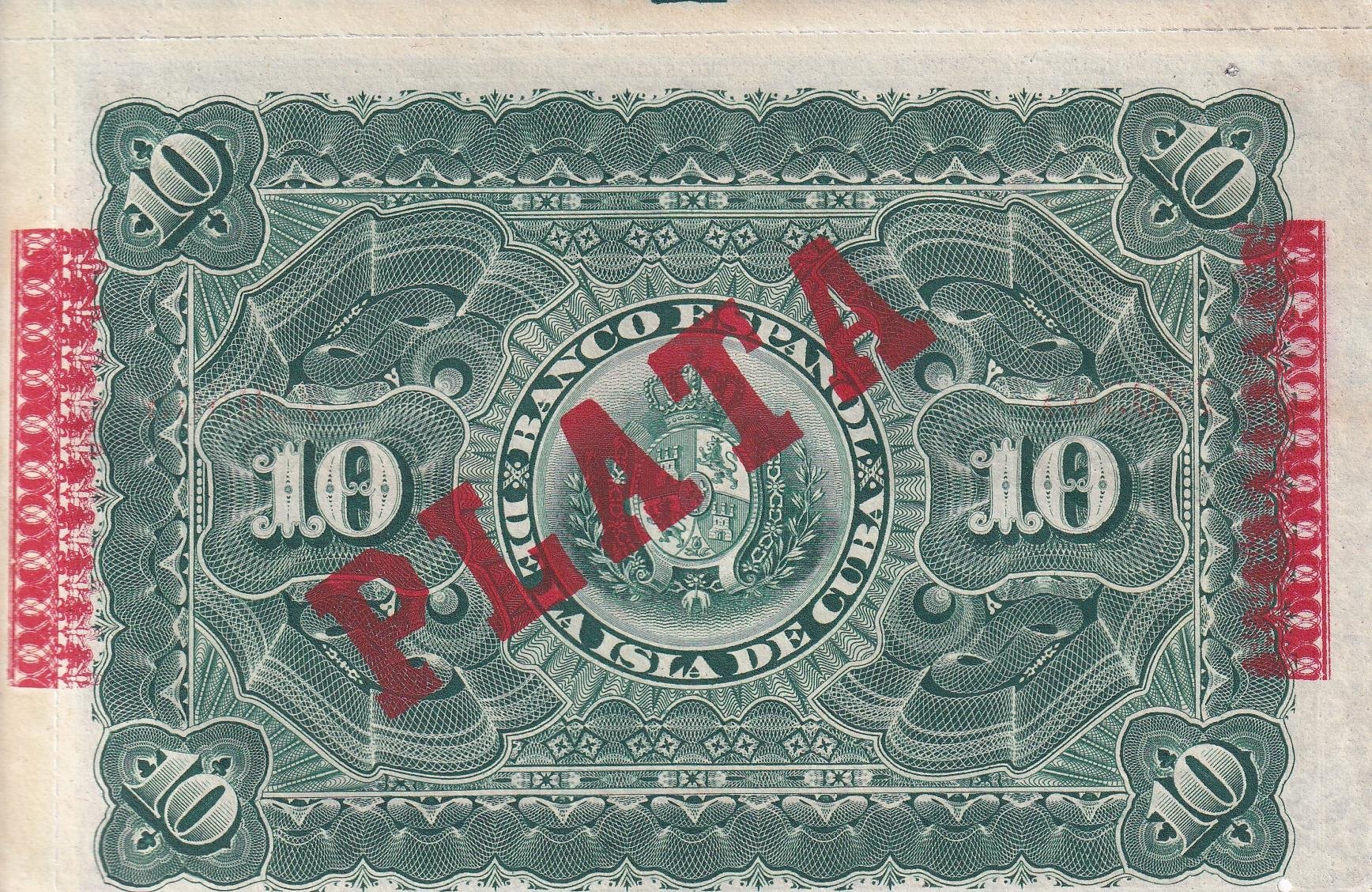 Foreign State BanknotesKüba, 10 Peso (1896) ÇİL