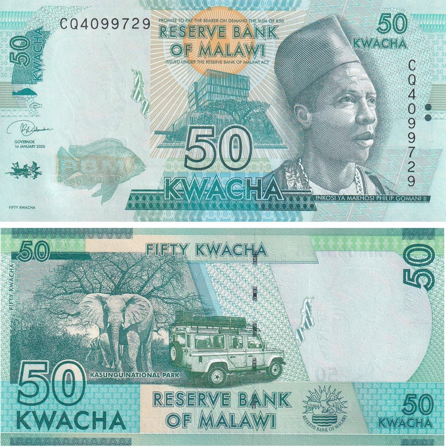 Foreign State BanknotesMalavi, 50 Kwacha (2020) ÇİL