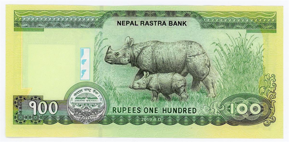 Foreign State BanknotesNepal, 100 Rupi (2019) ÇİL Eski Yabancı Kağıt Para
