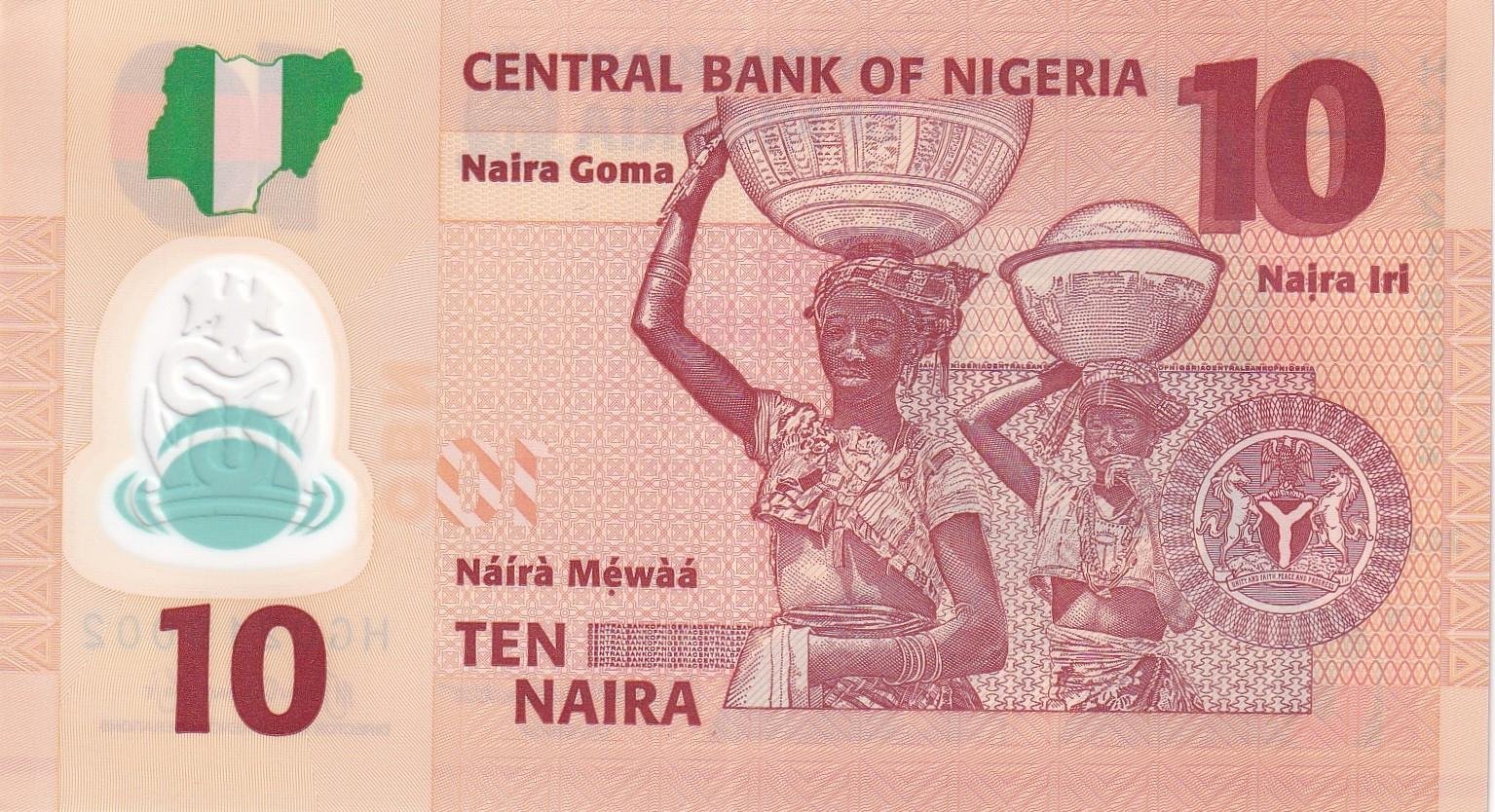 Foreign State BanknotesNijerya, 10 Naira (2024) Polimer ÇİL