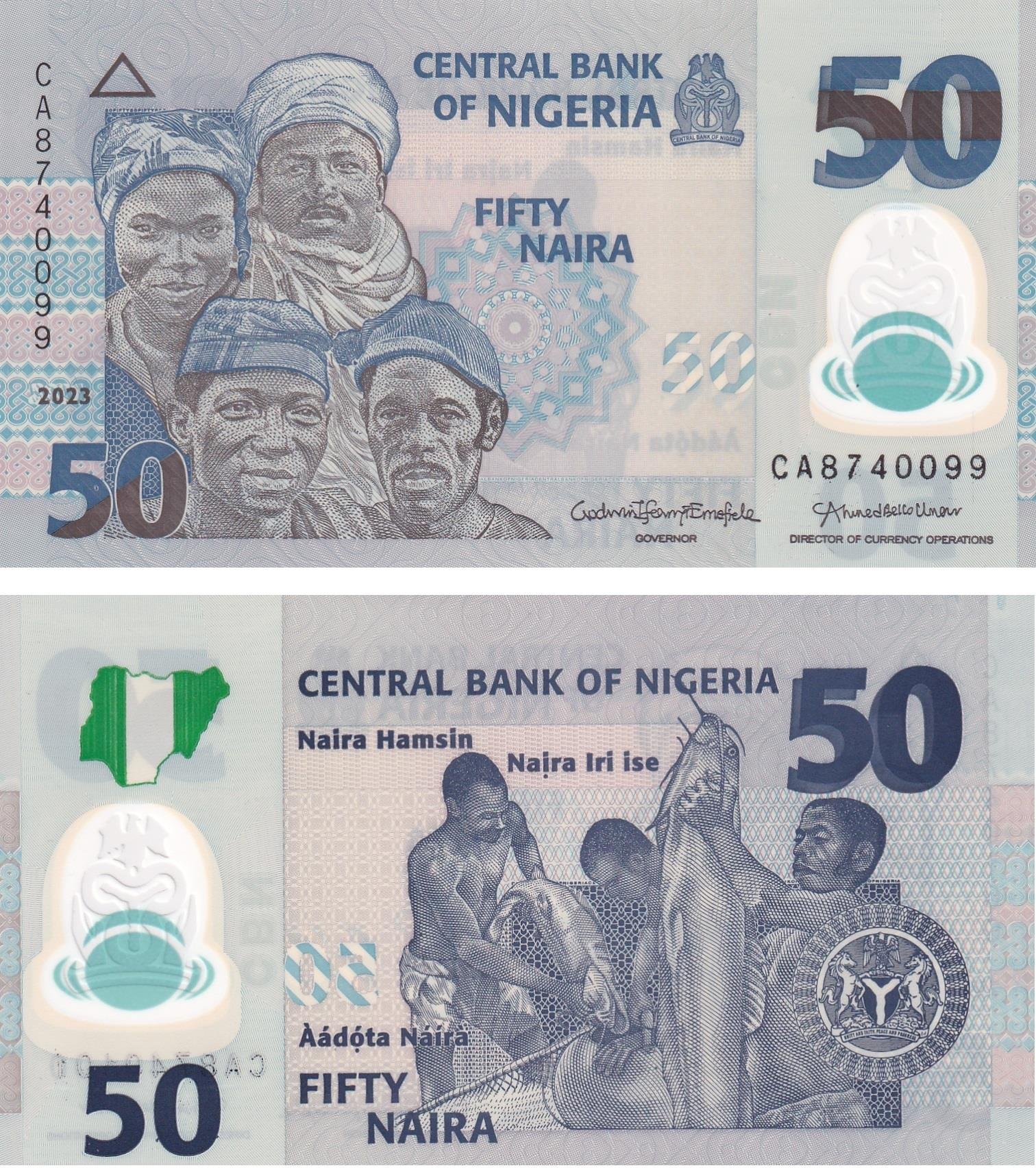 Foreign State BanknotesNijerya, 50 Naira (2023) Polimer ÇİL
