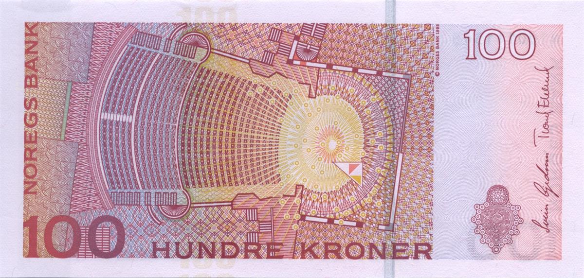 Foreign State BanknotesNorveç, 100 Kron (2014) ÇİL Eski Yabancı Kağıt Para