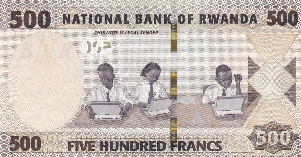 Foreign State BanknotesRuanda (Rwanda), 500 Frank (2019) Eski Yabancı Kağıt Para