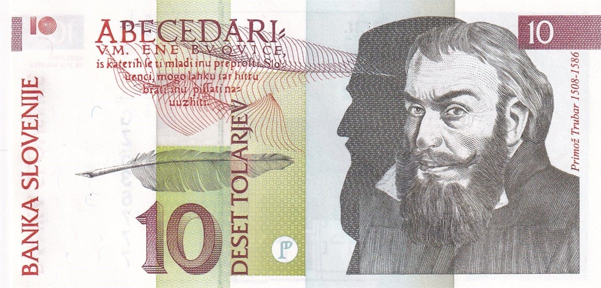 Foreign State BanknotesSlovenya, 10 Tolarjev (1992) P#11 ÇİL Eski Yabancı Kağıt Para