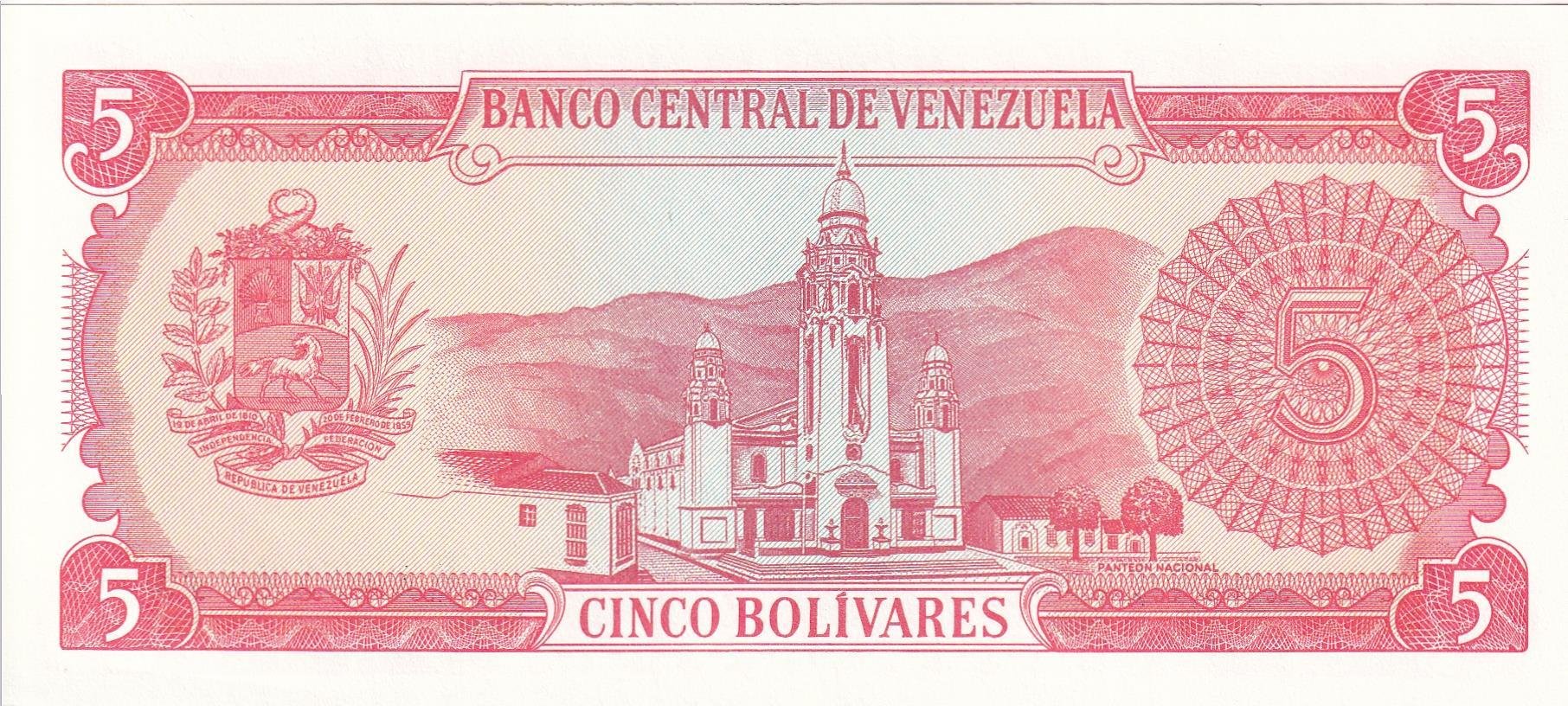 Foreign State BanknotesVenezuela, 5 Bolivar (1989) ÇİL