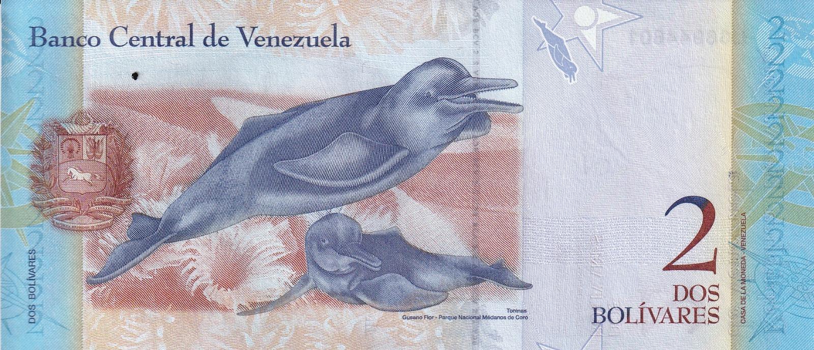 Foreign State BanknotesVenezuela, 2 Bolivar (2012) ÇİL Eski Yabancı Kağıt Para
