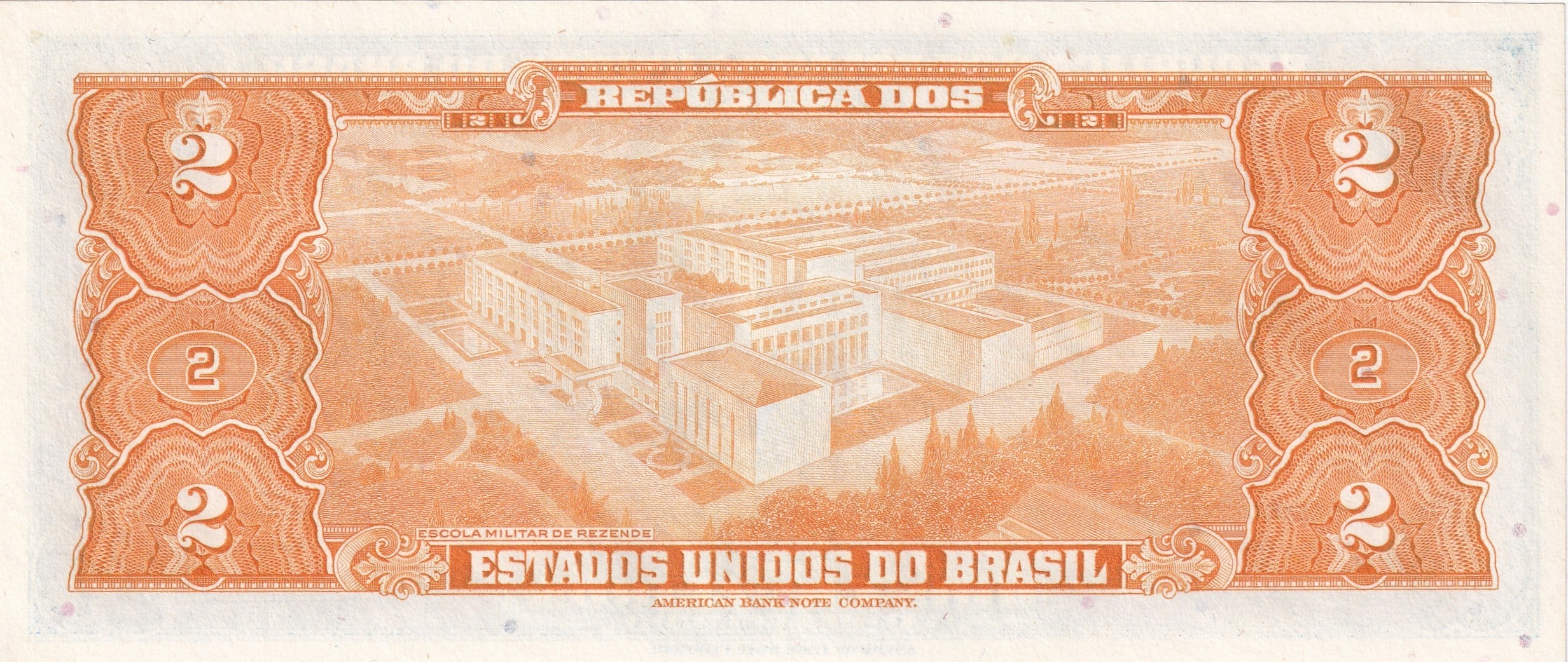 Foreign Paper MoneyBrezilya, 2 Kruzeiro (1954-58) ÇİL Eski Yabancı Kağıt Para