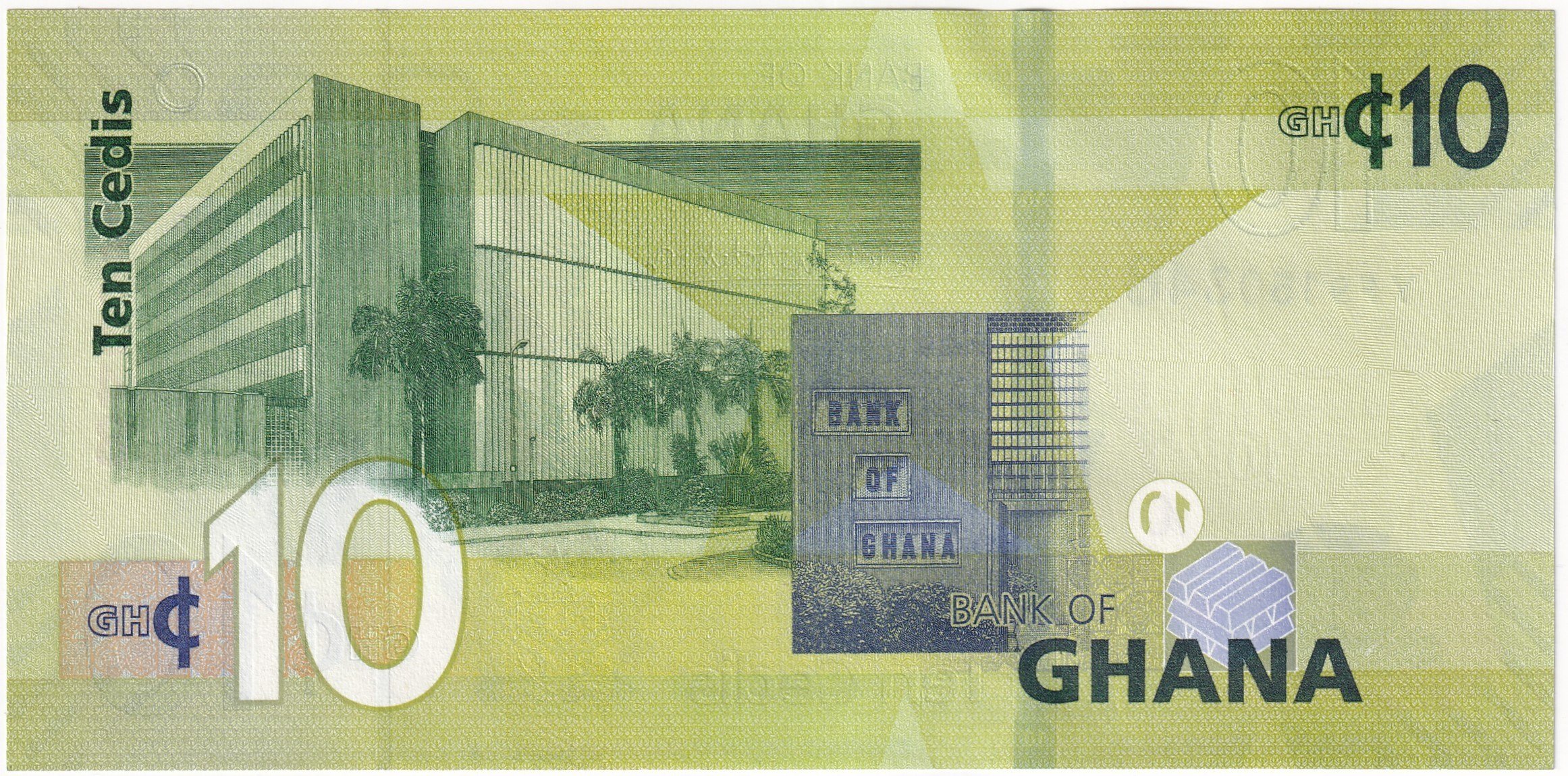 Foreign Paper MoneyGana, 10 Cedi (2022) ÇİL