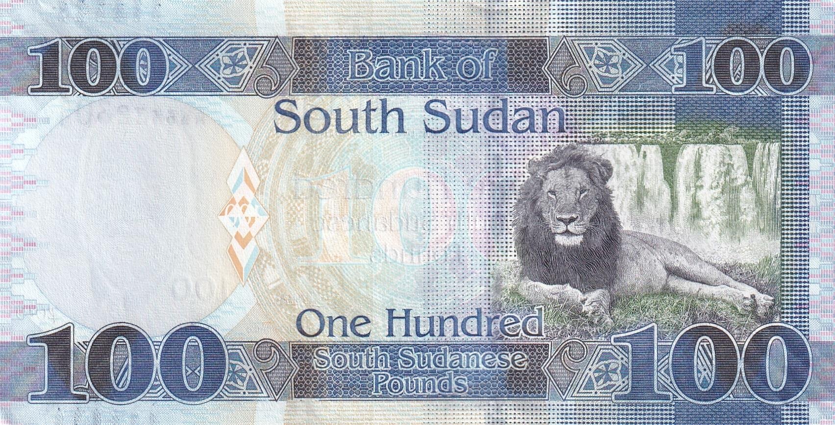 Foreign Paper MoneyGüney Sudan, 100 Pound (2019) ÇİL