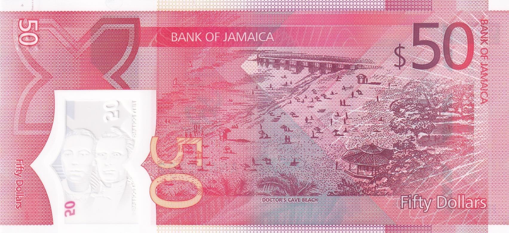 Foreign Paper MoneyJamaika, 50 Dolar (2022) Polimer ÇİL