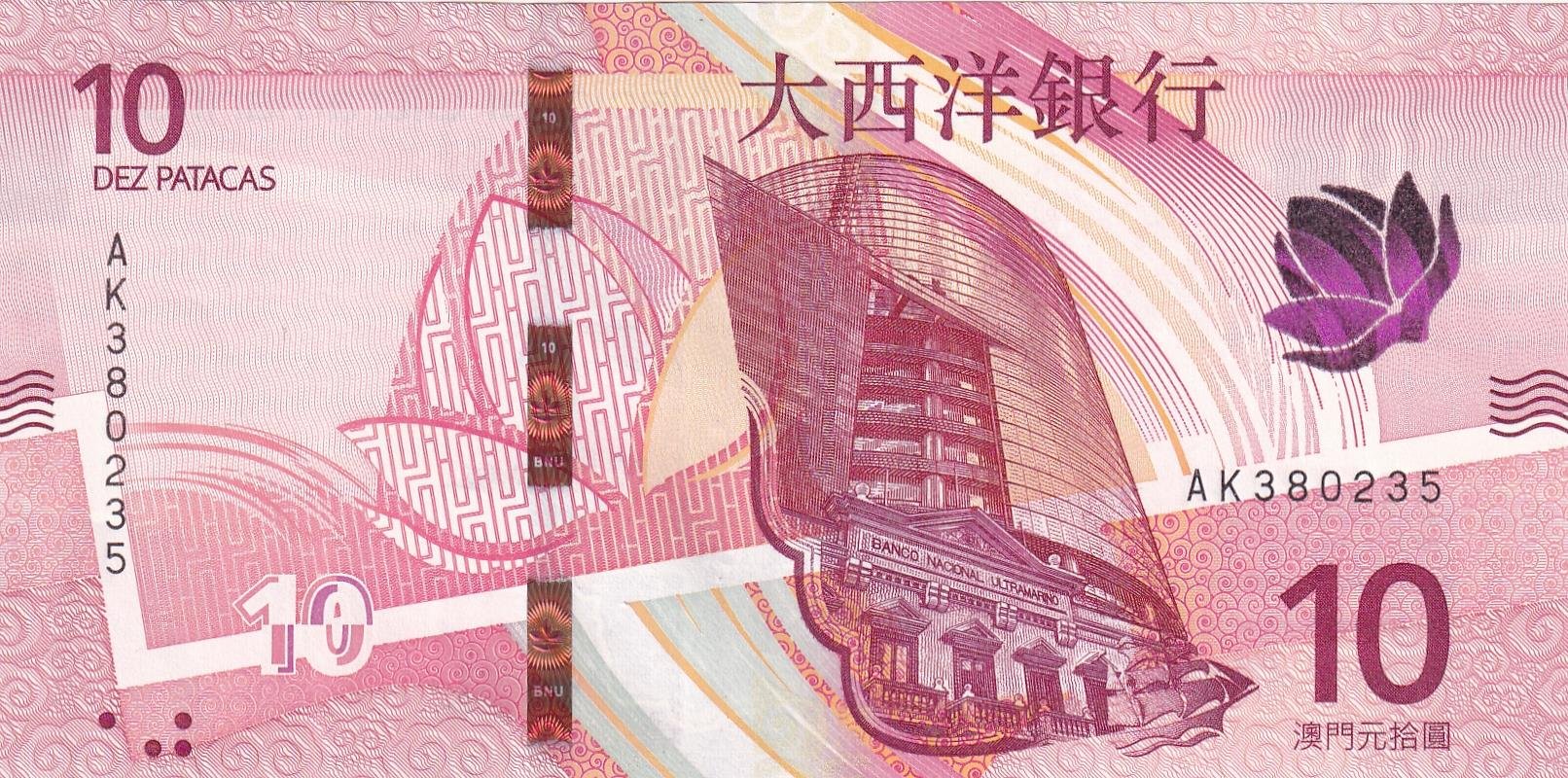 Foreign Paper MoneyMakao, 20 Pataka (2020) P#300 ÇİL