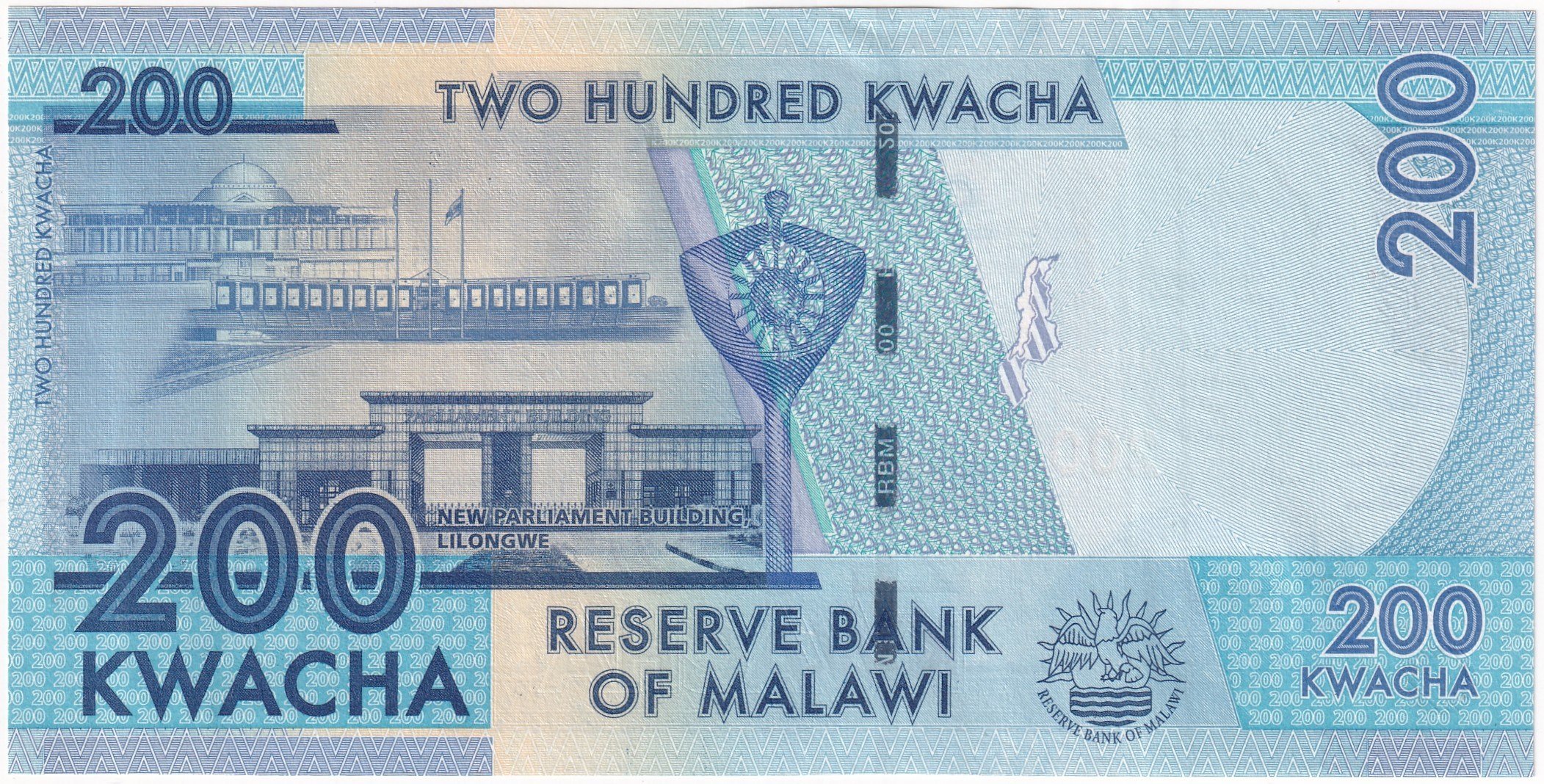 Foreign Paper MoneyMalavi, 200 Kwacha (2020) ÇİL Eski Yabancı Kağıt Para