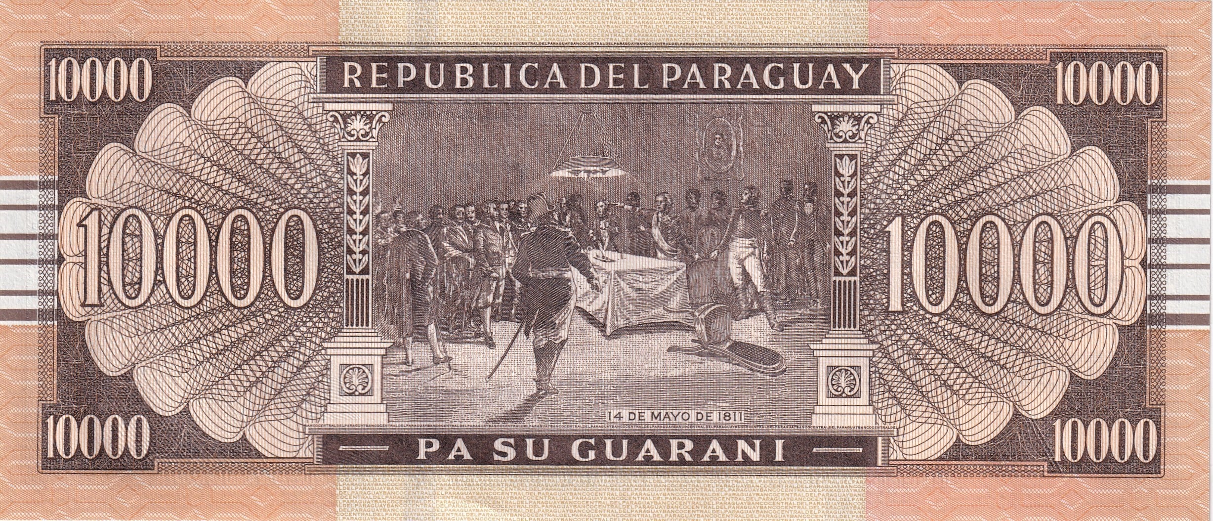 Foreign Paper MoneyParaguay, 10.000 Guaranies (2022) ÇİL Eski Yabancı Polimer Para