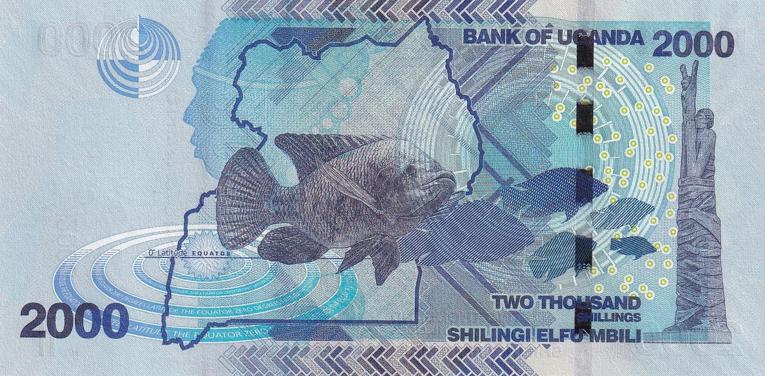 Foreign Paper MoneyUganda, 2.000 Şilin (2022) P#50 ÇİL