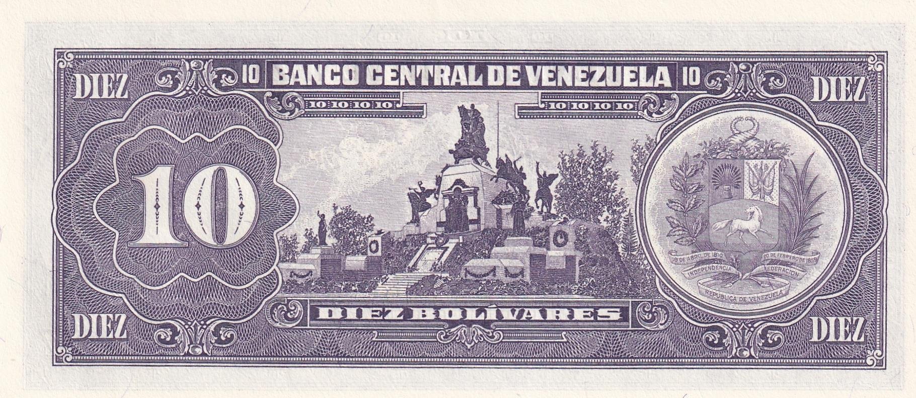 Foreign Paper MoneyVenezuela, 10 Bolivar (1995) P#61 ÇİL