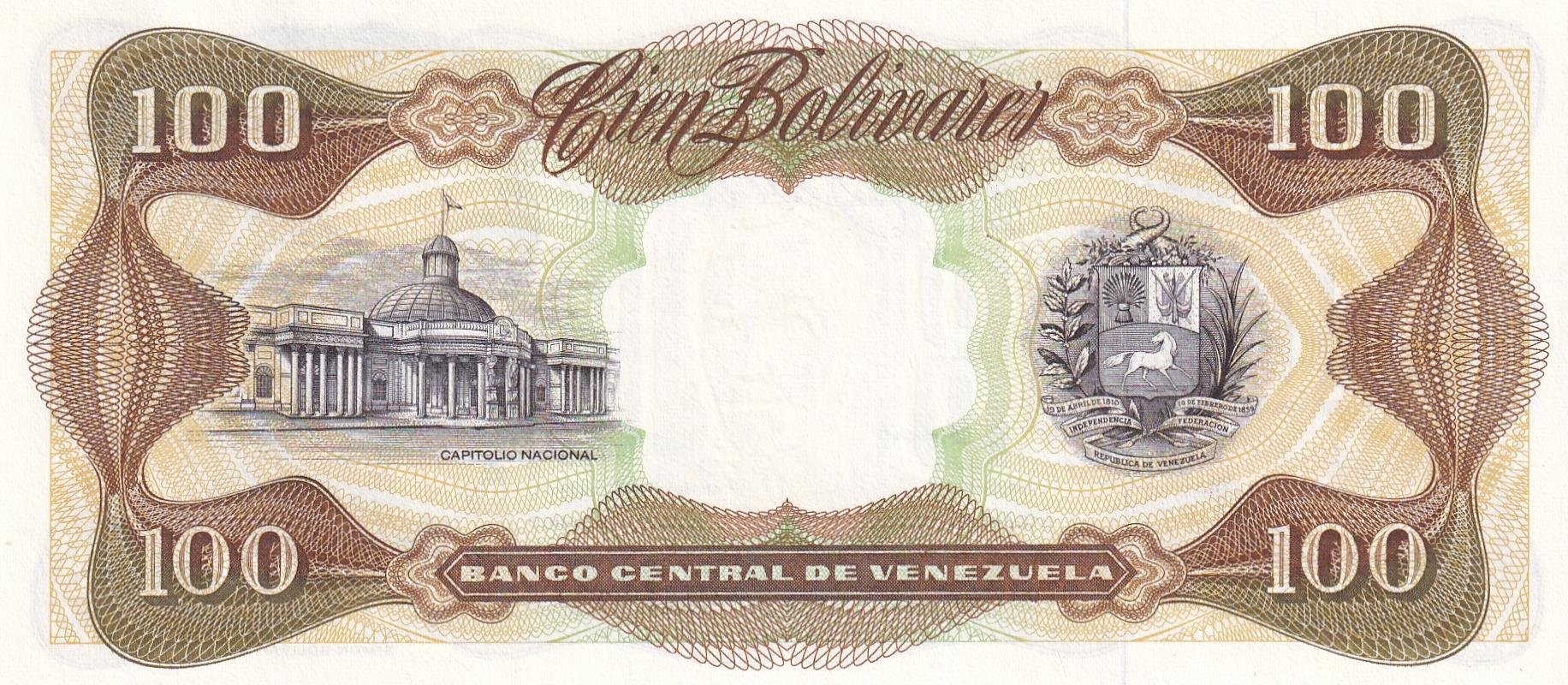 Foreign Paper MoneyVenezuela, 100 Bolivar (1998) P#66 ÇİL