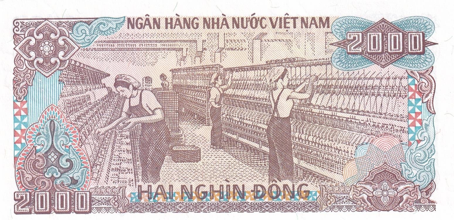 Foreign Paper MoneyVietnam, 2.000 Dong (1988) ÇİL